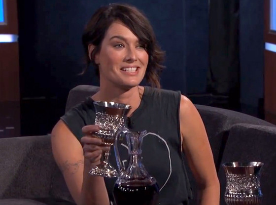 Lena Headey, Jimmy Kimmel Lena Headey, Jimmy Kimmel
